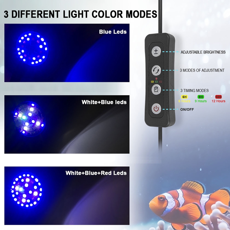 30W Aquarium LED Reef Light Di - Marine Aquarium Timing recension och pris