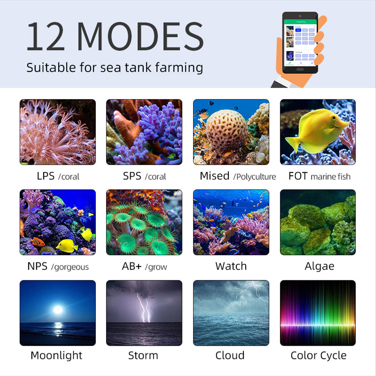 T95 Sea 50W Full Spectrum Mari - Marine Aquarium Timing recension och pris